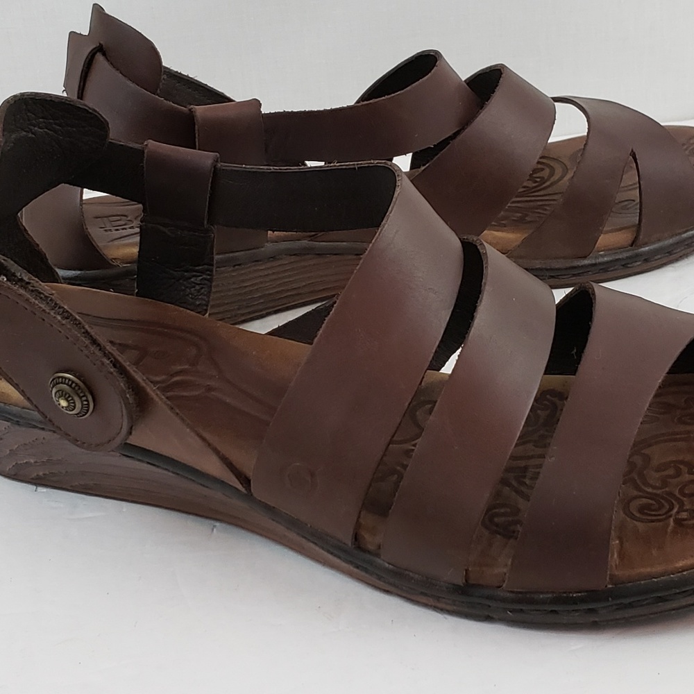 Born Women's Sandal Brown Leather size 9 M NICE!